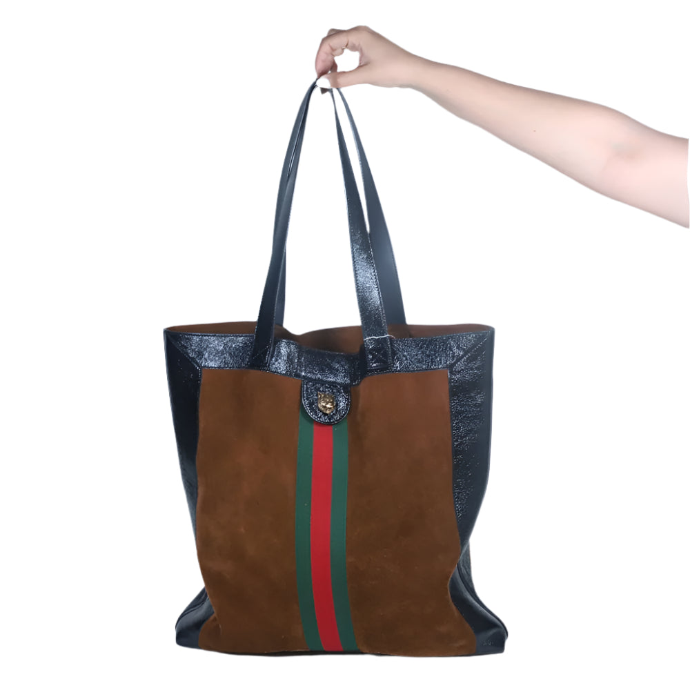 Ophidia Dark Brown/Black Tote