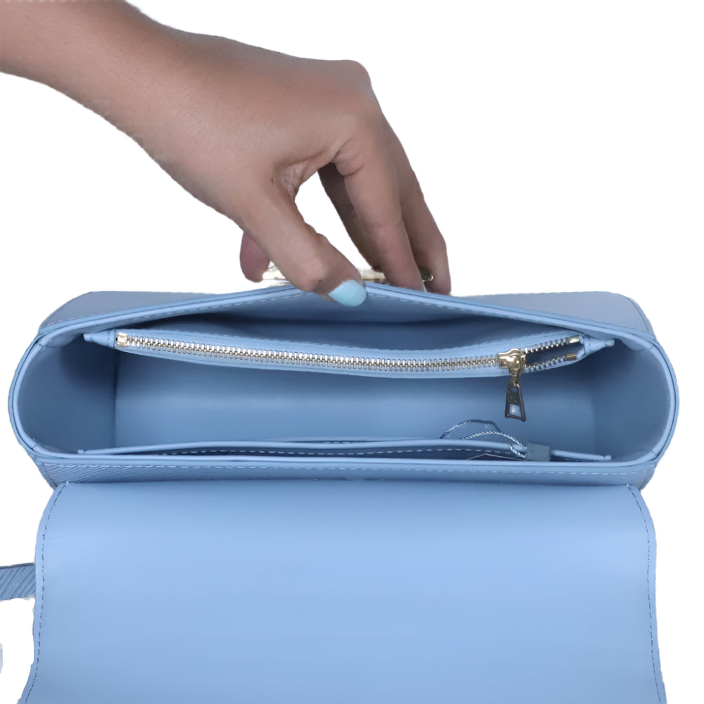 Epi twist shoulder bag celeste