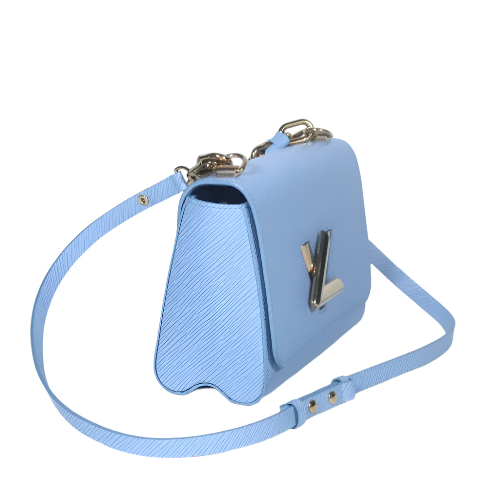 Epi twist shoulder bag celeste