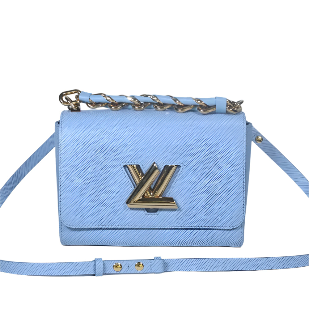 Epi twist shoulder bag celeste
