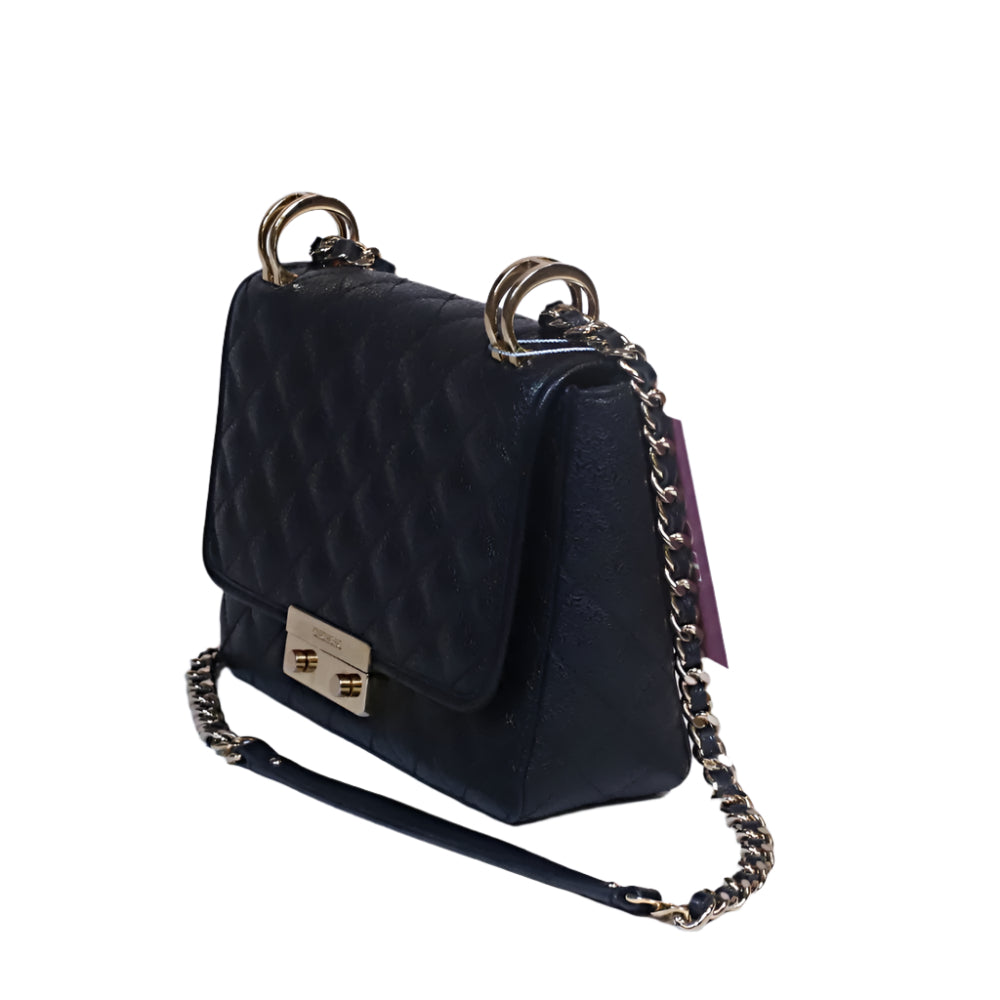 Quilted baret en negro