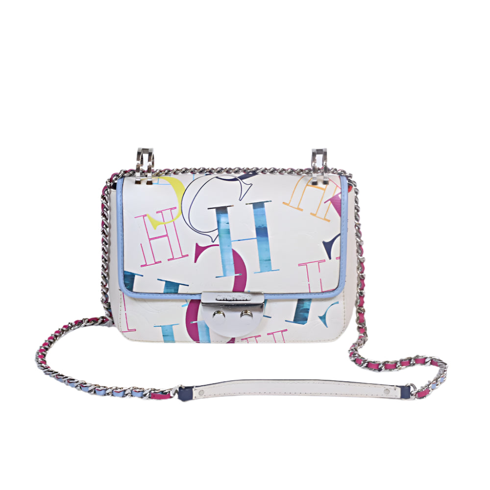 Baret clutch beige multicolor