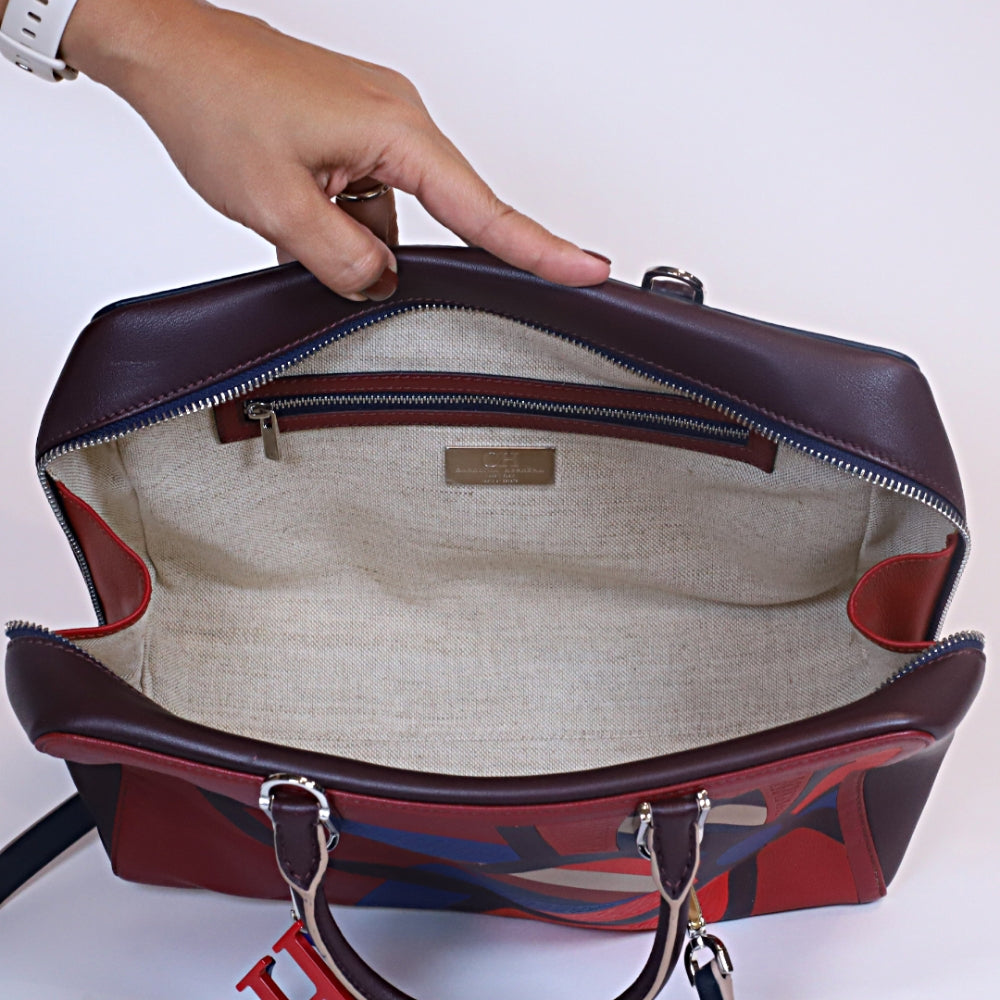 Bolso de mano multicolor bandolera