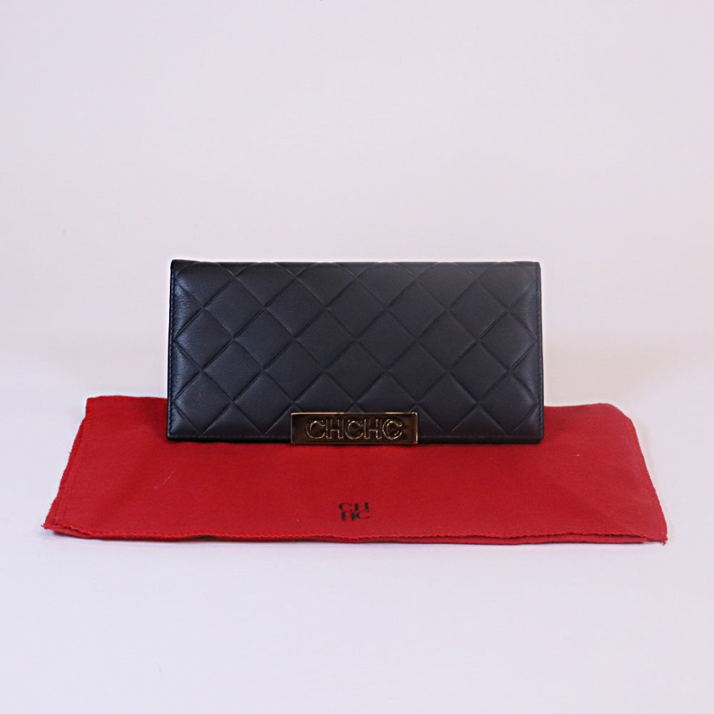 Wallet negro bifold initials