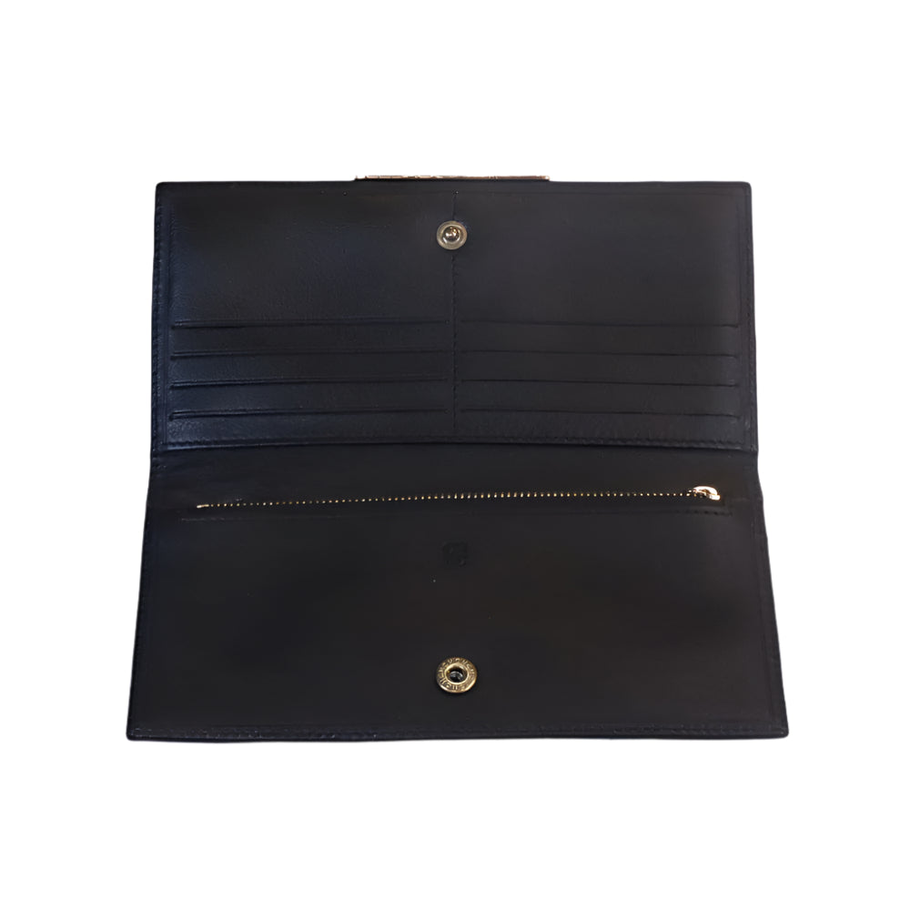 Wallet negro bifold initials
