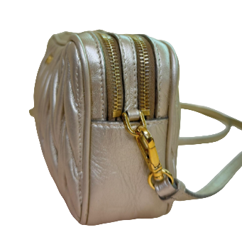 Matelasse Gold Leather crossbody