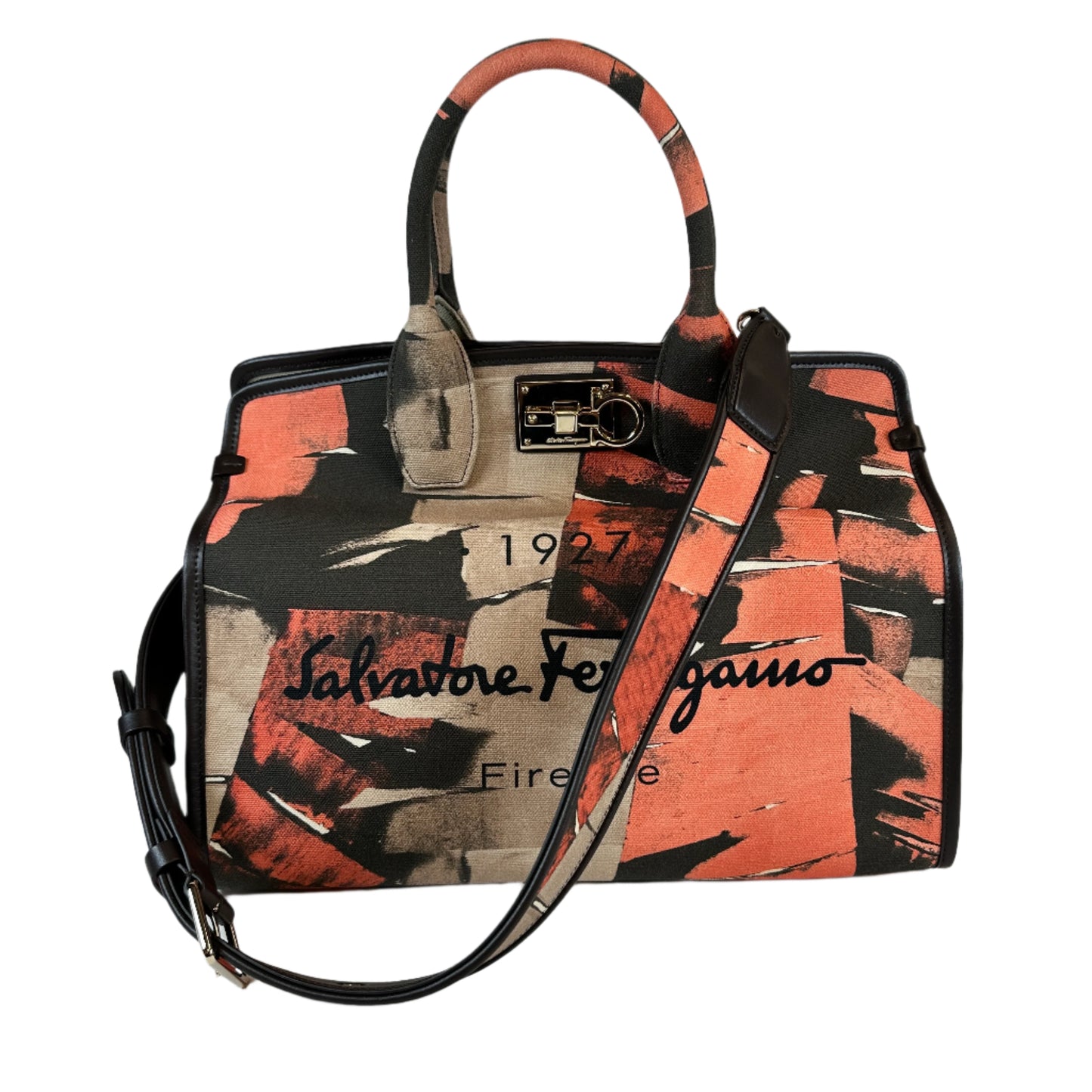 Studio Resort Printed Canvas Top Handle Tote bag