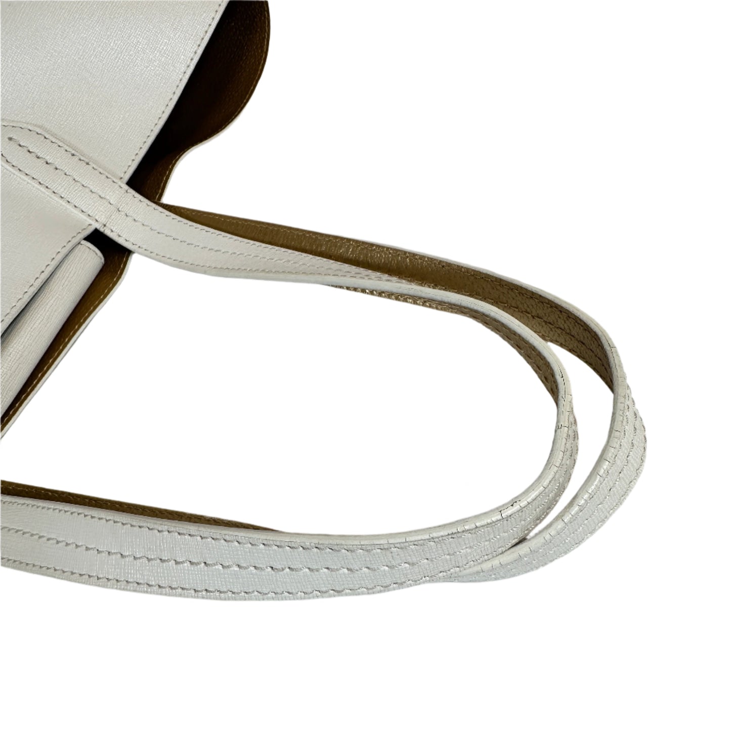 Tote bag blanca interior dorado