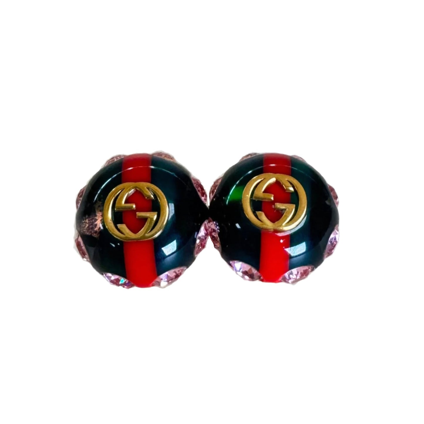 Resin and Crystal Vintage Sylvie Stud Earrings