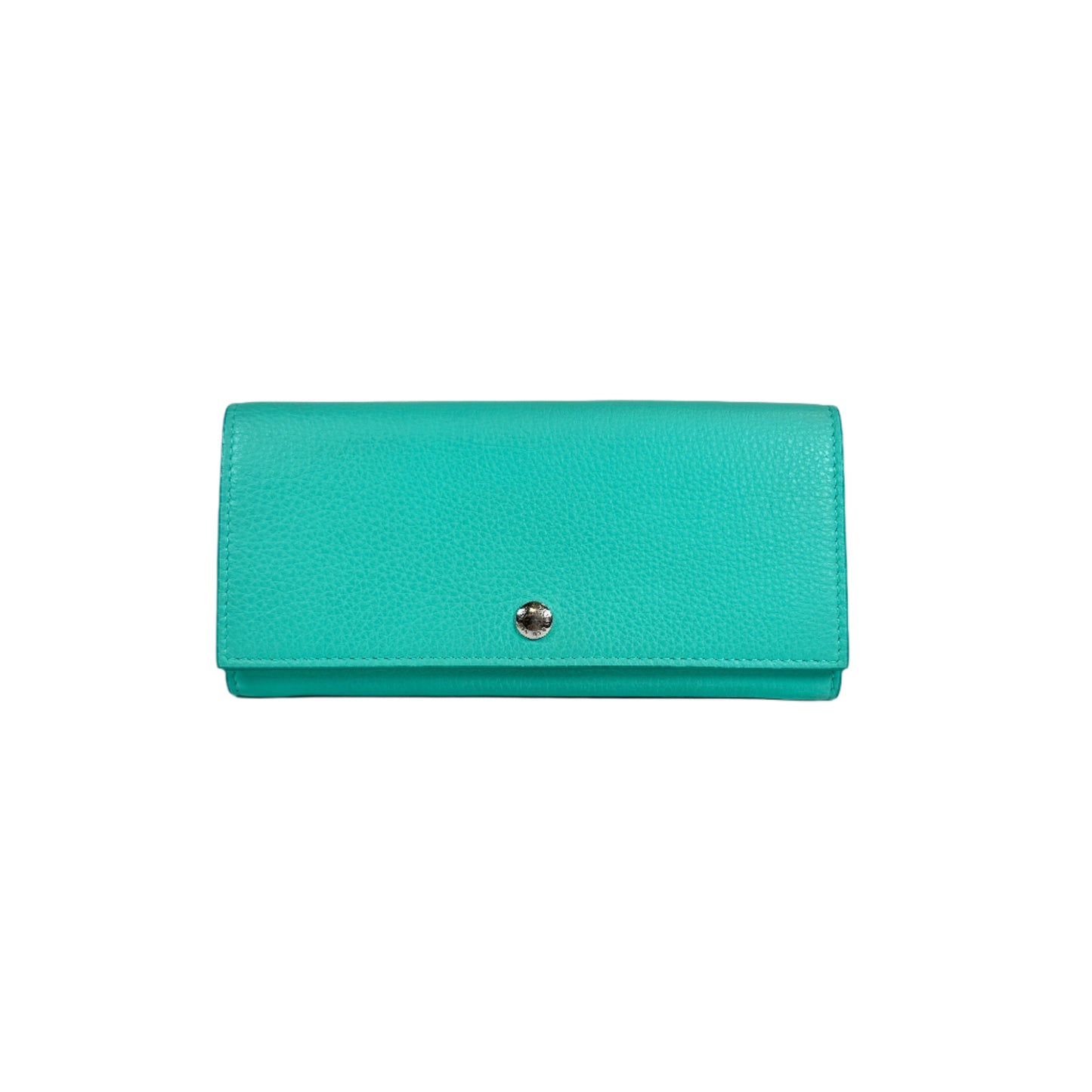 Teal leather Wallet Continental