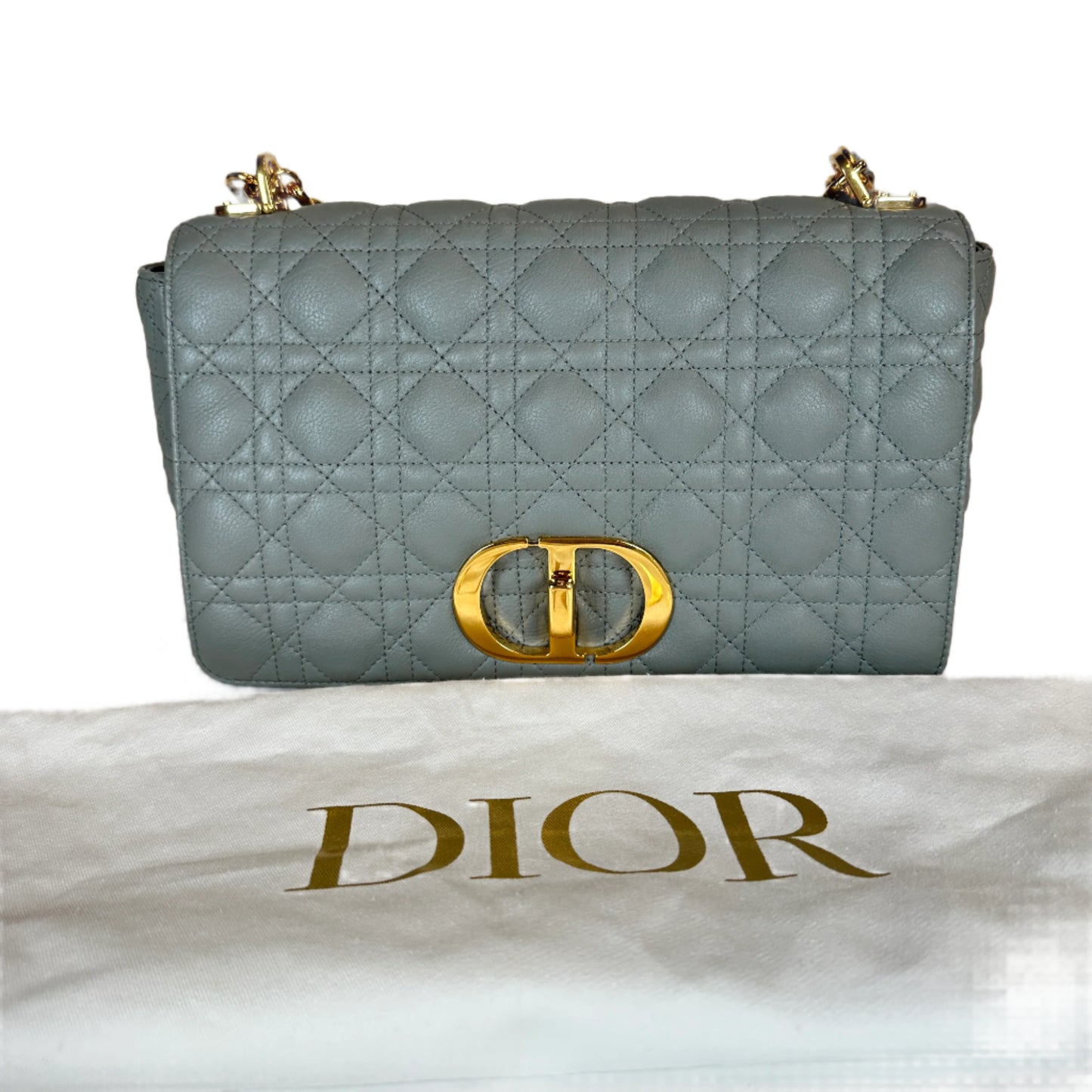 Caro Cannage Calfskin Grey Large