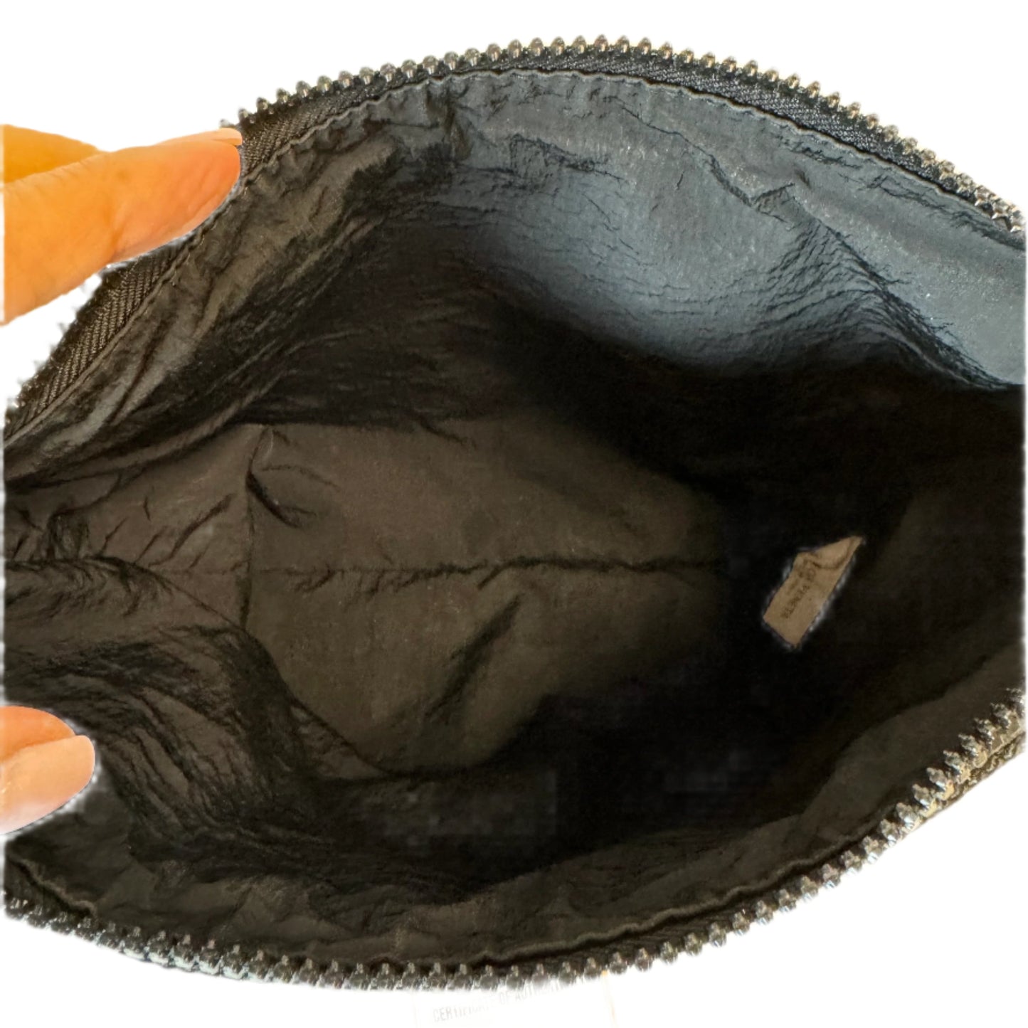 Intreccio Rubber Shoulder Bag Black