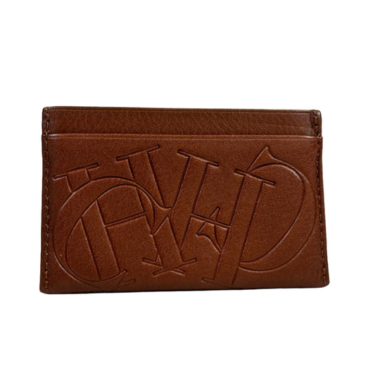 Card holder Monogram chocolate leather