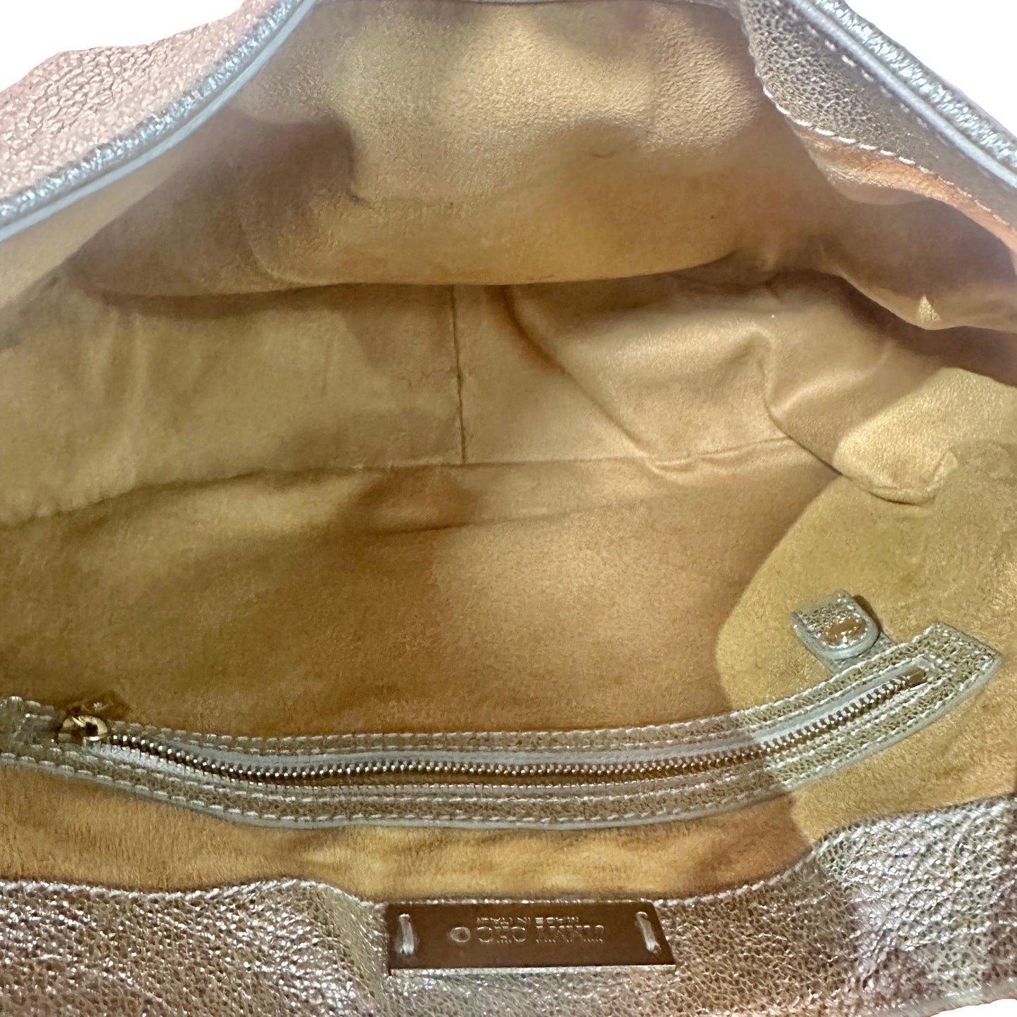 Silver Metallic shoulder bag