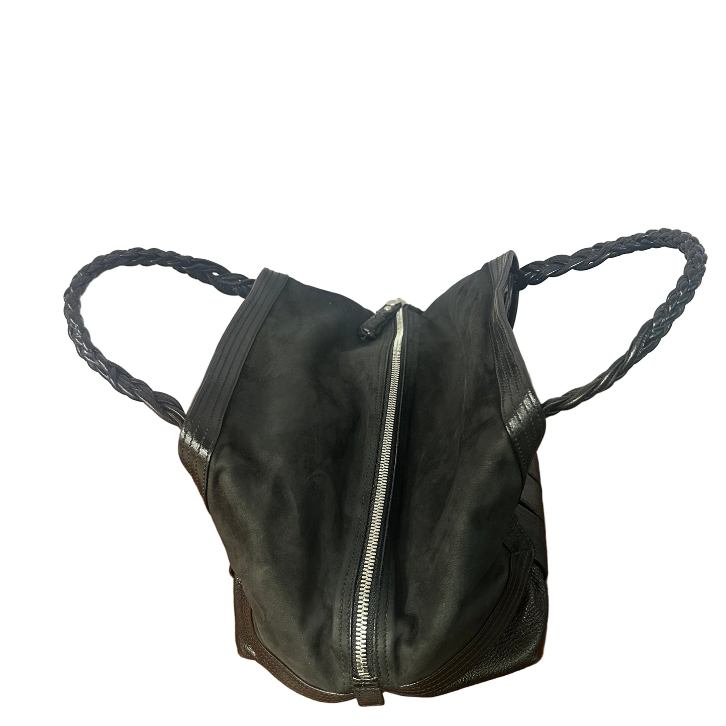 Black leather shoulder bag vintage