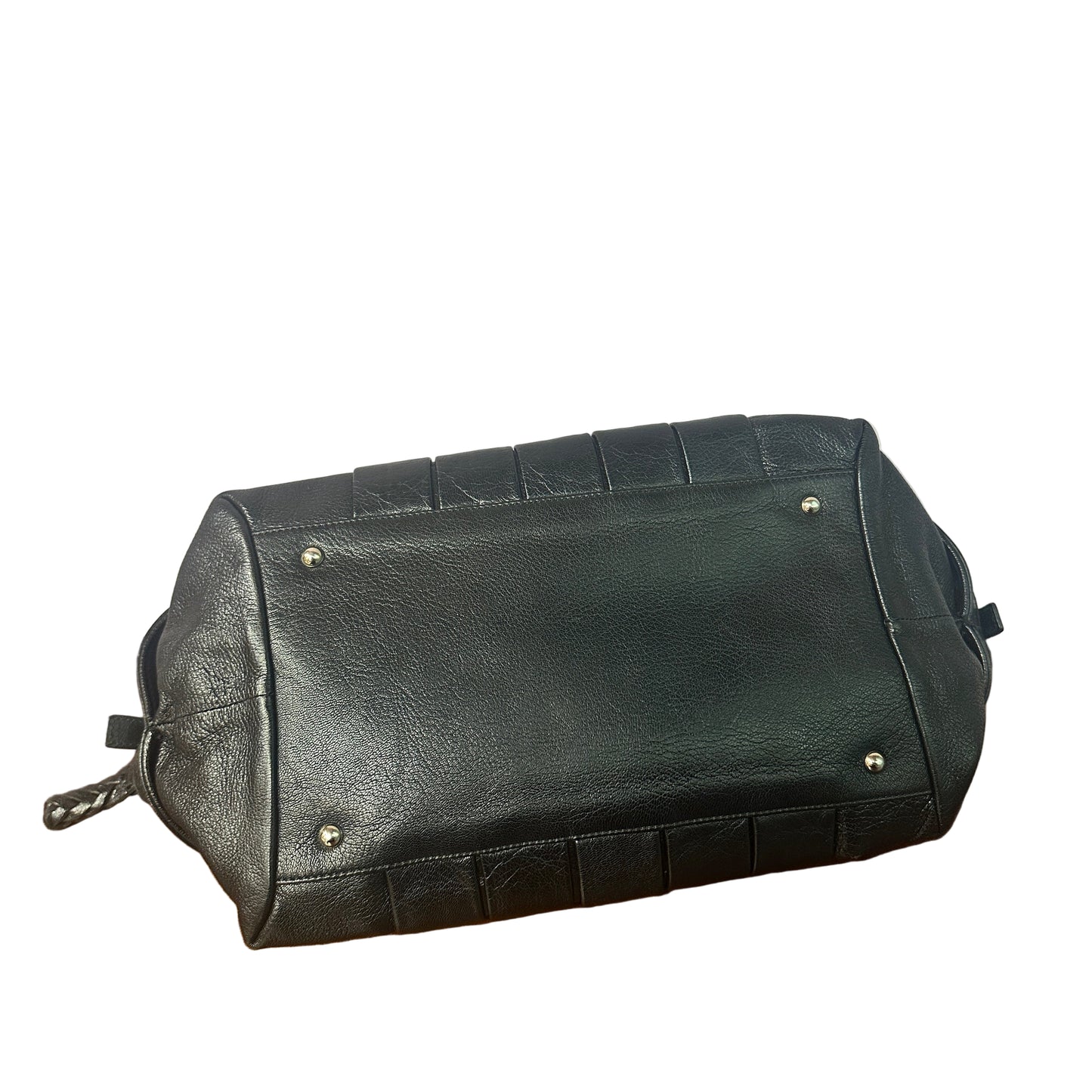Black leather shoulder bag vintage