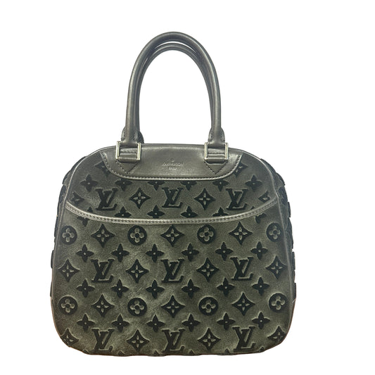 Deauville Cube Tuffetage grey velvet