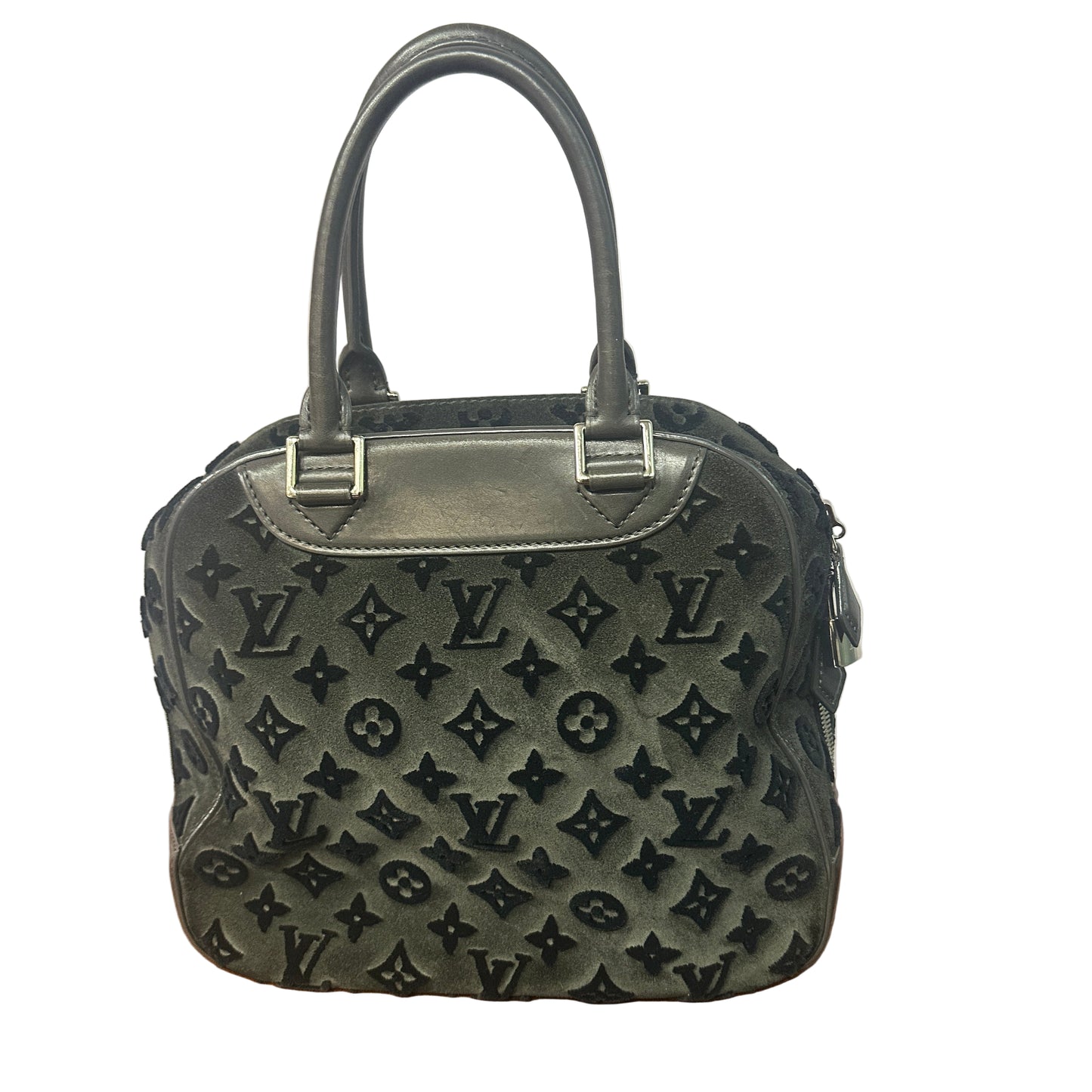 Deauville Cube Tuffetage grey velvet