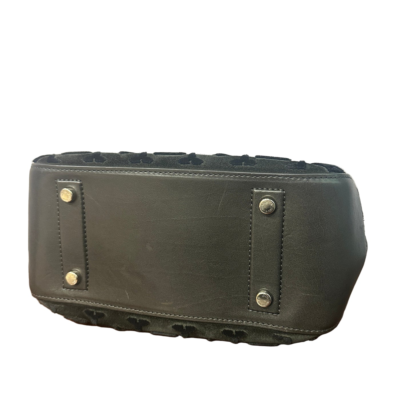 Deauville Cube Tuffetage grey velvet
