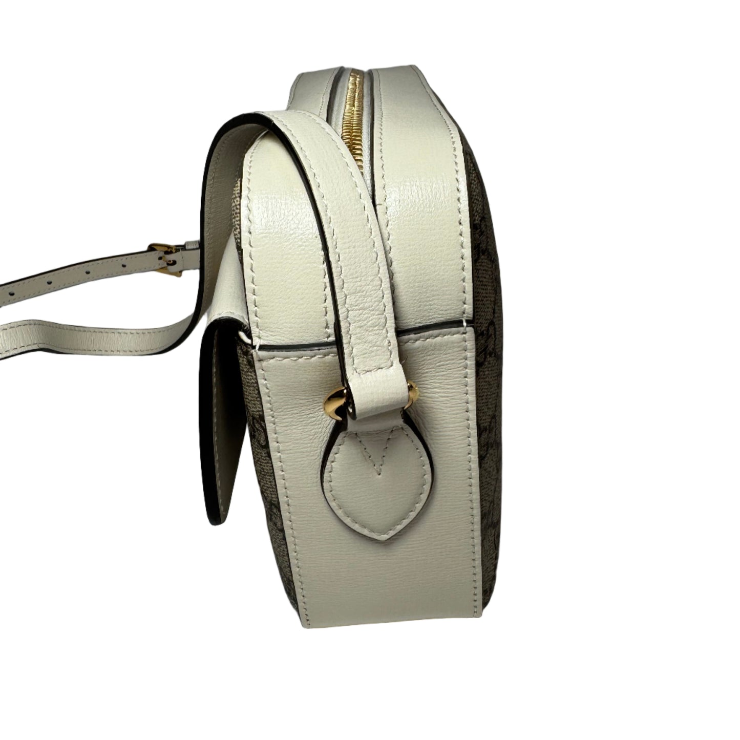 Horsebit small canvas white