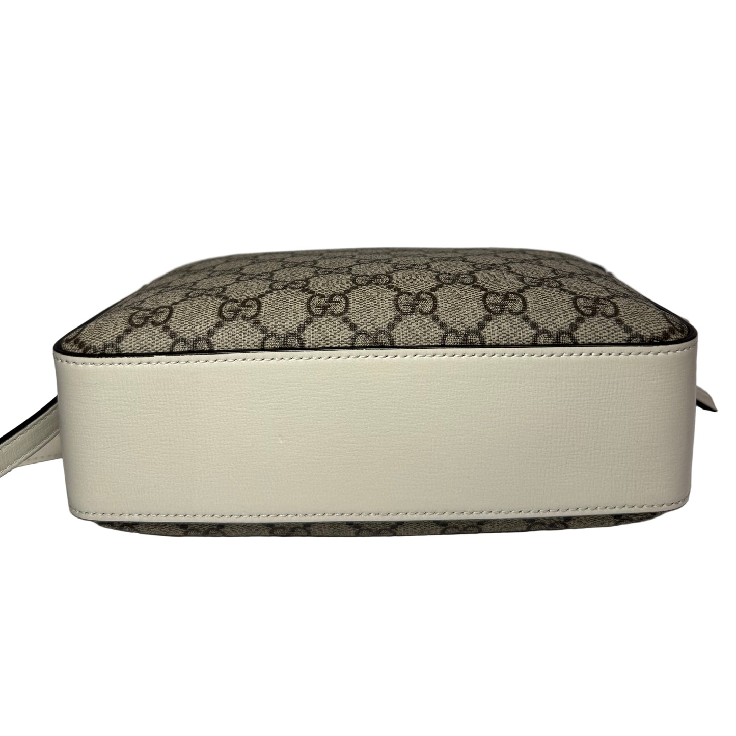 Horsebit small canvas white