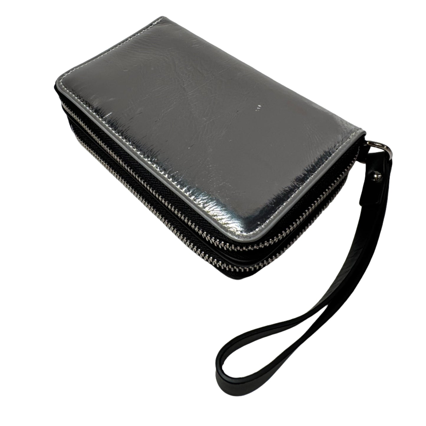Silver multi function wallet/wristlet