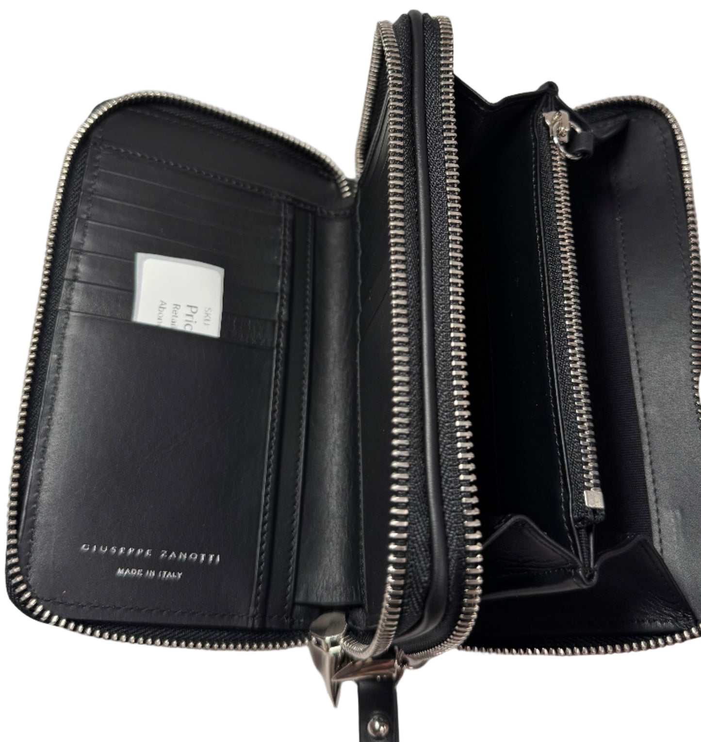 Silver multi function wallet/wristlet