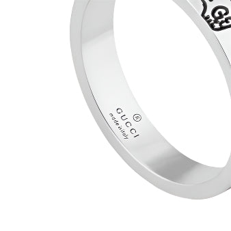 Ghost sterling silver ring Talla 6 3/4