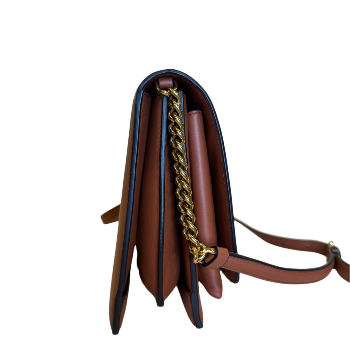 Trifolio Flap Medium Leather Crossbdy Bag