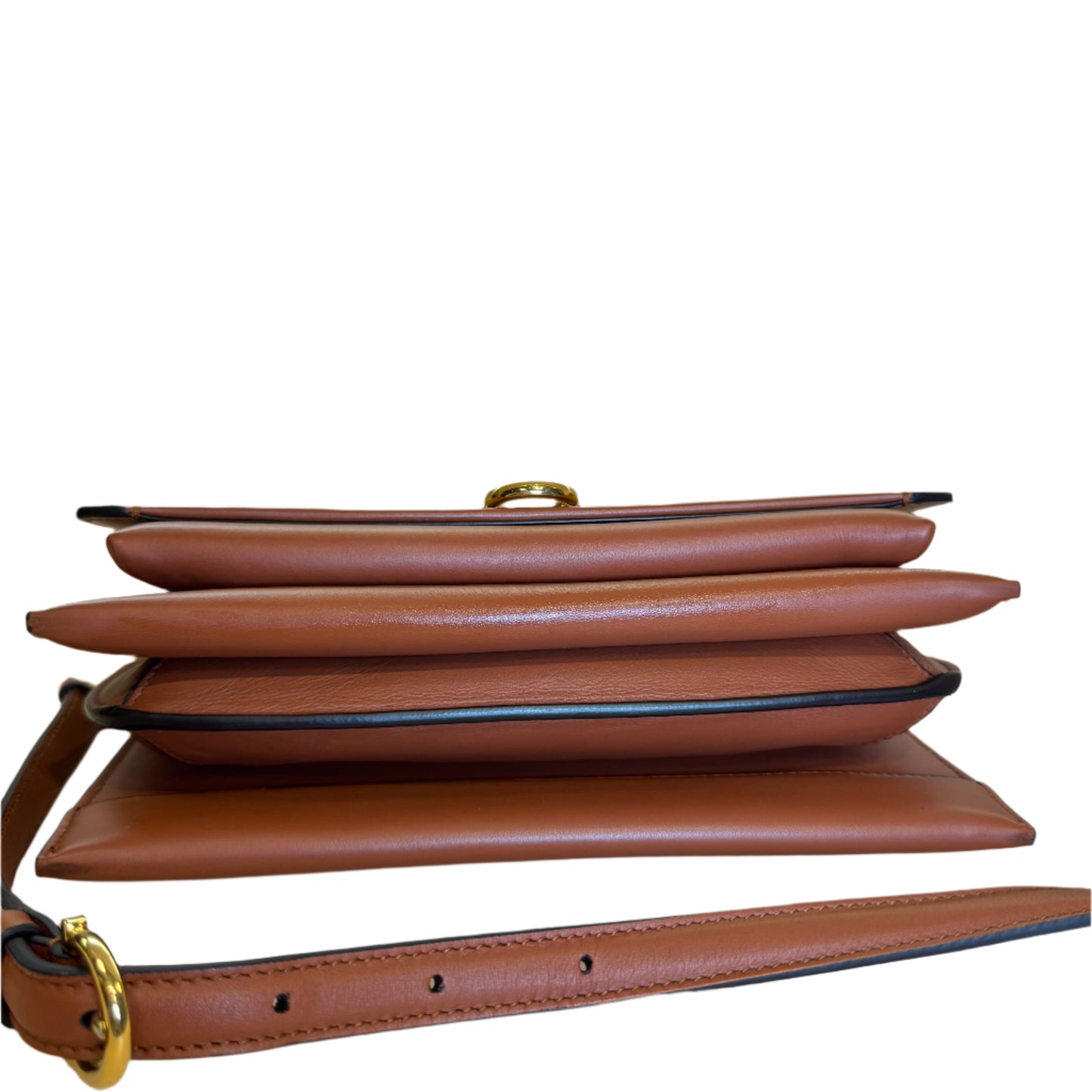 Trifolio Flap Medium Leather Crossbdy Bag