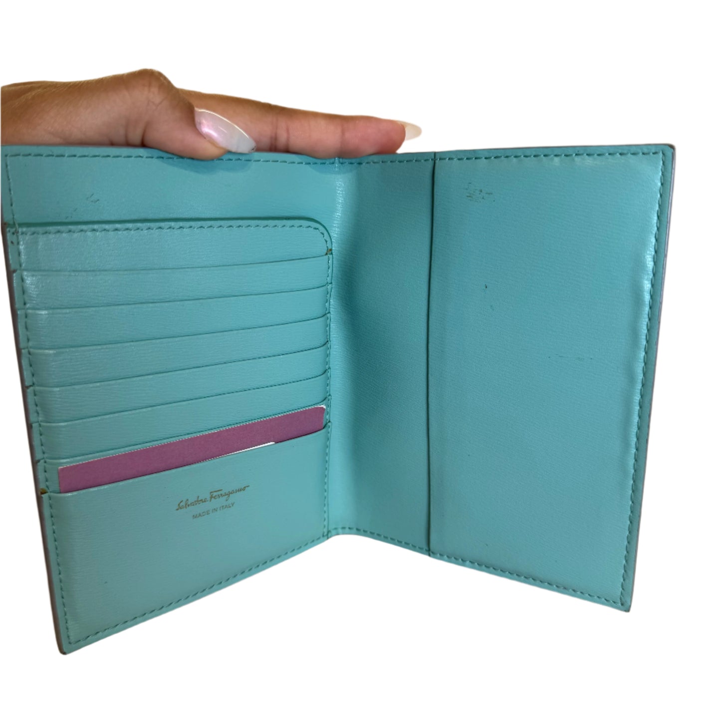 Porta-pasaporte gris