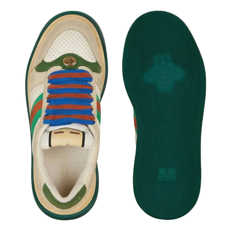 Screener Sneaker off white green-red 8