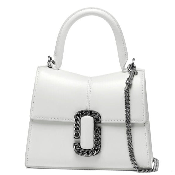 The St Marc Mini Top Handle Satchel White Crossbody Bag