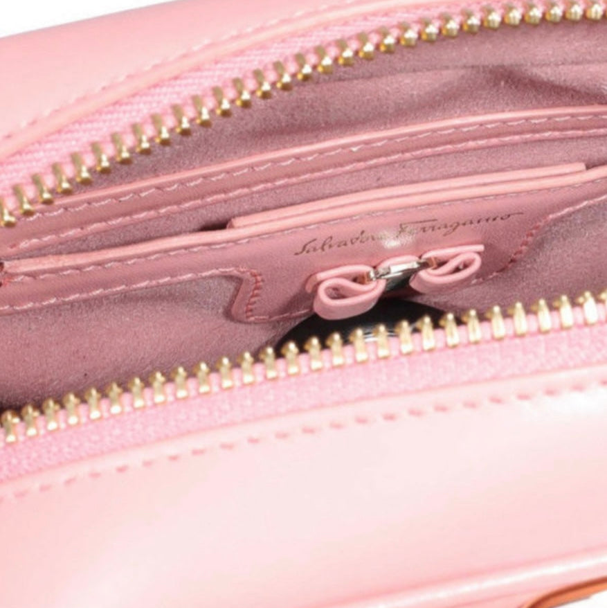 Leather Crossbody bow bag