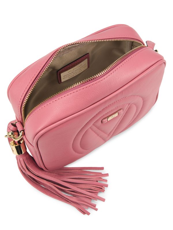 Cadillac Pink crossbody leather bag