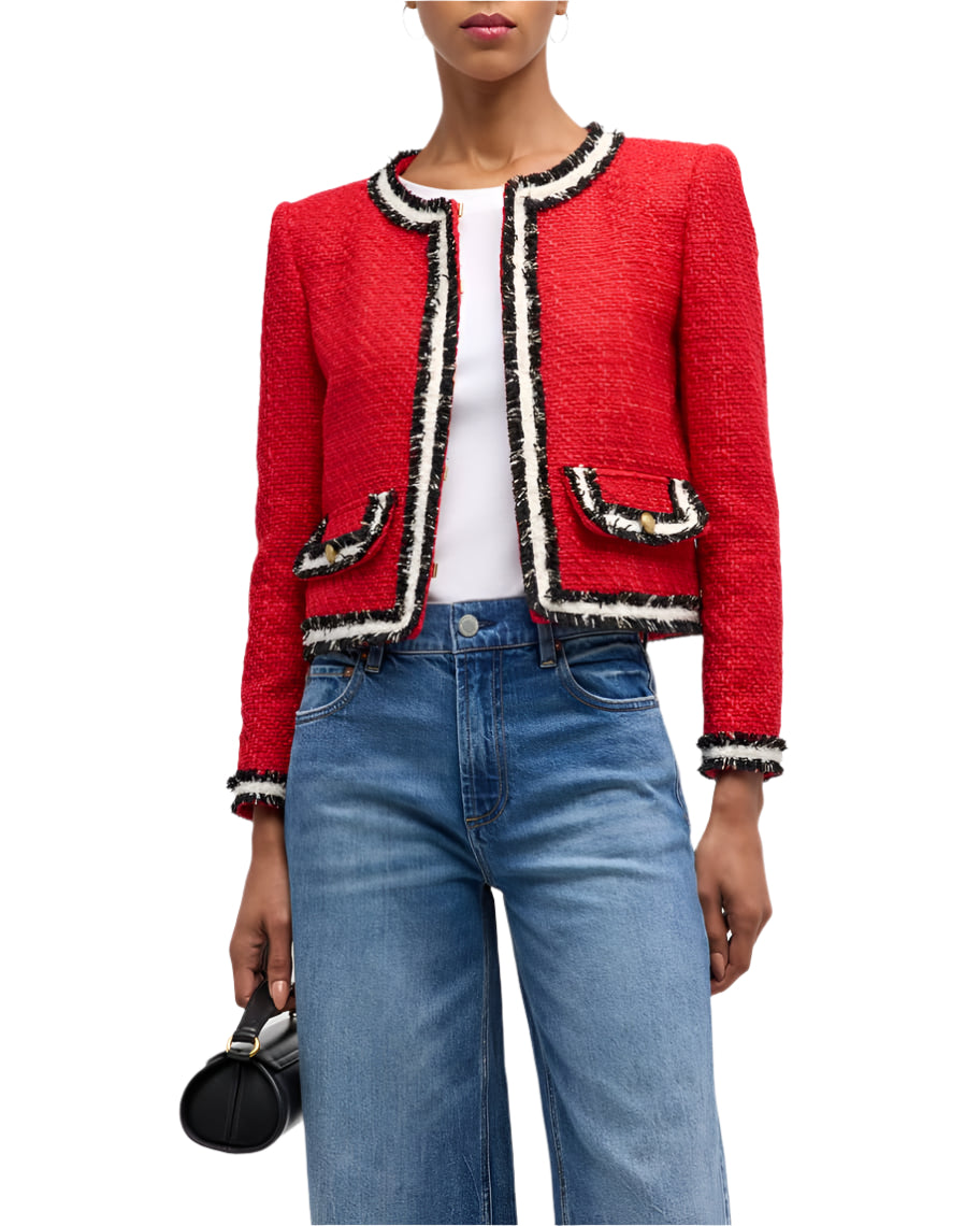 Alice and Olivia red tweeded XS