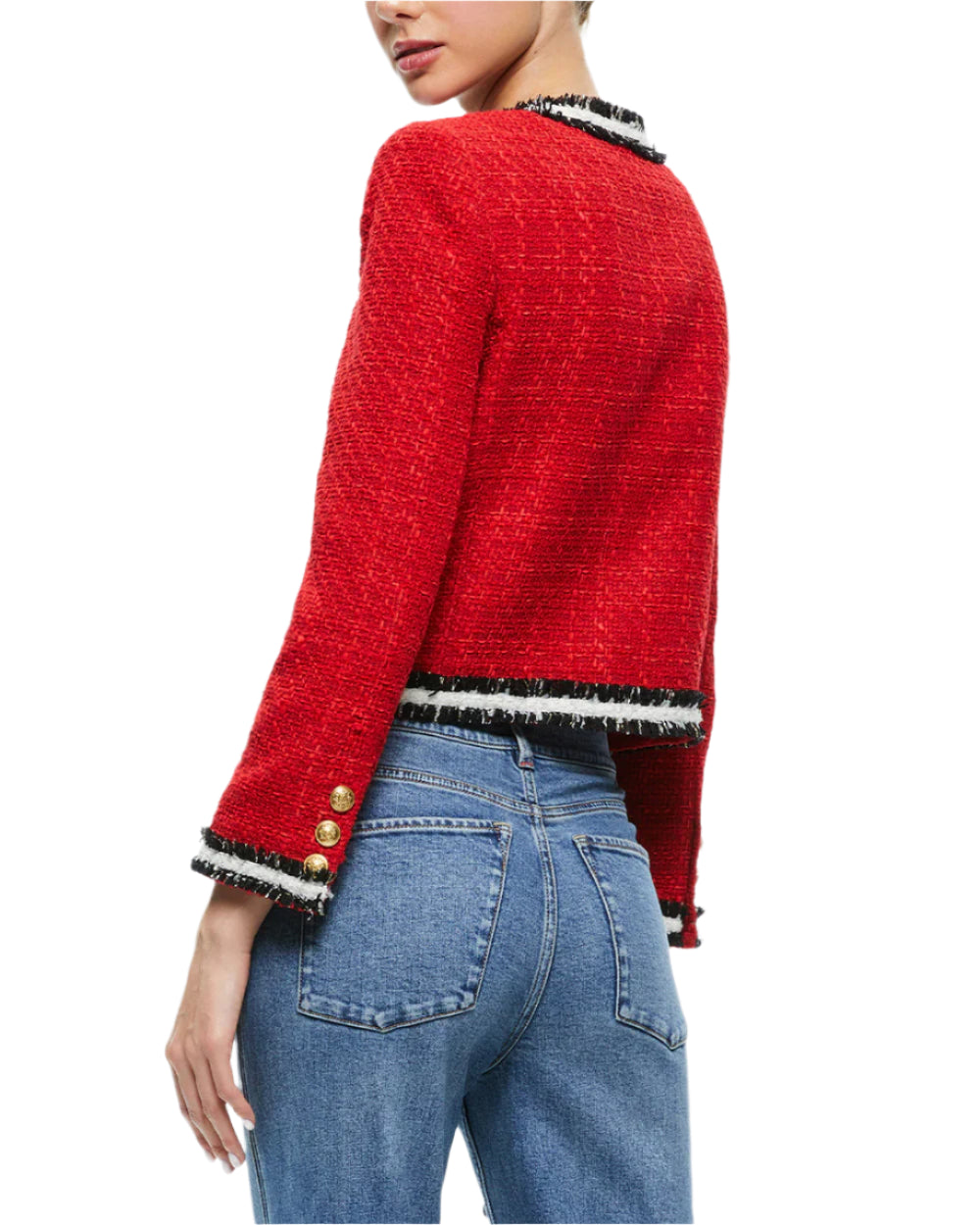 Alice and Olivia red tweeded XS