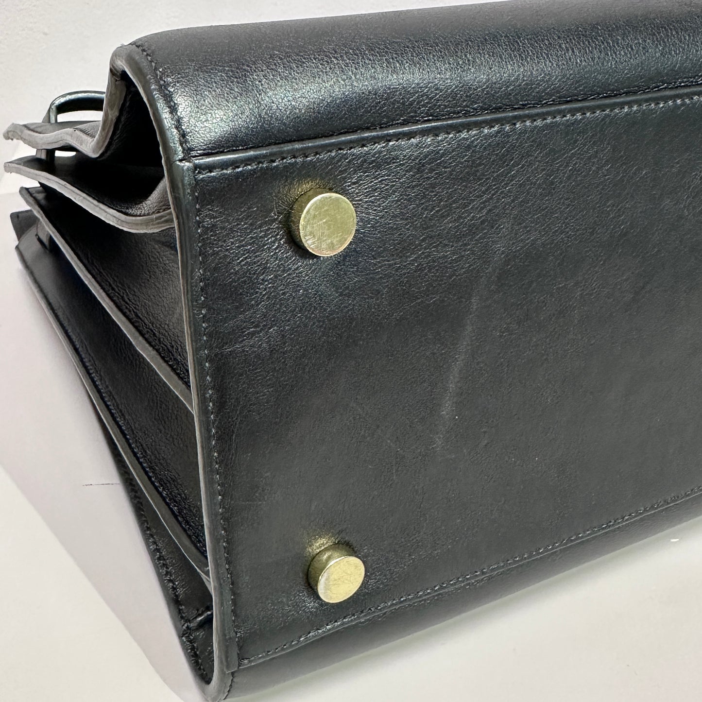 Saint Laurent Sac de jour black leather with crossbody strap