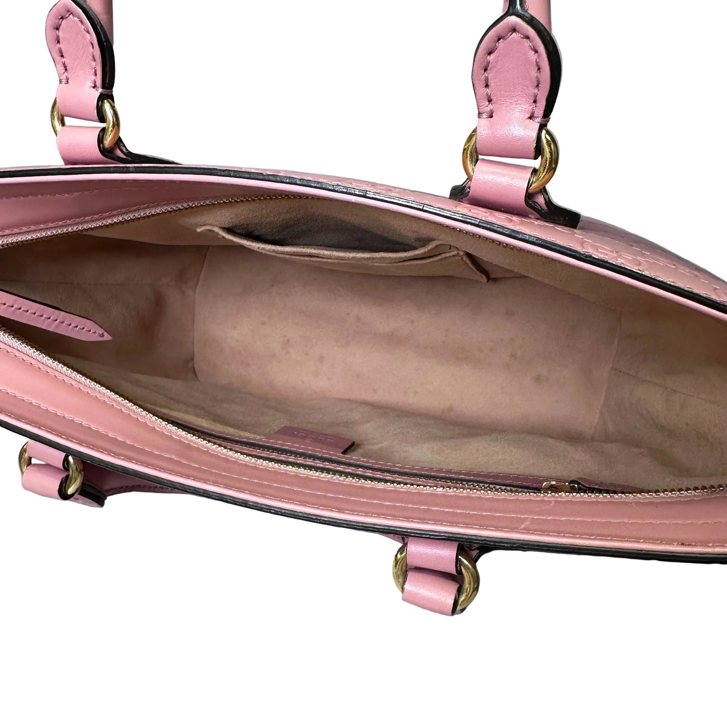 Gucci Guccissima tote pink leather with crossbody strap