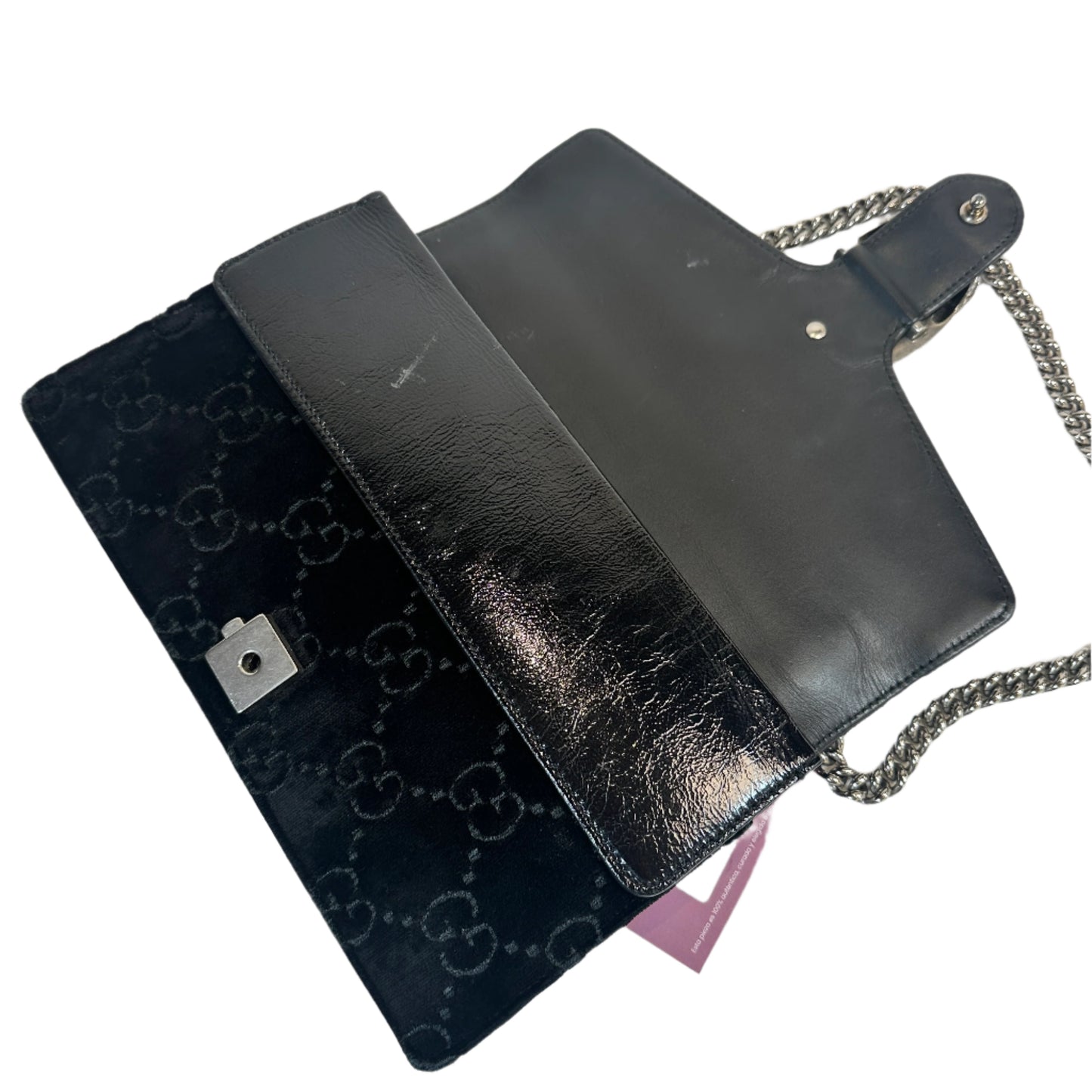 Dionysus medium black velvet shoulder bag