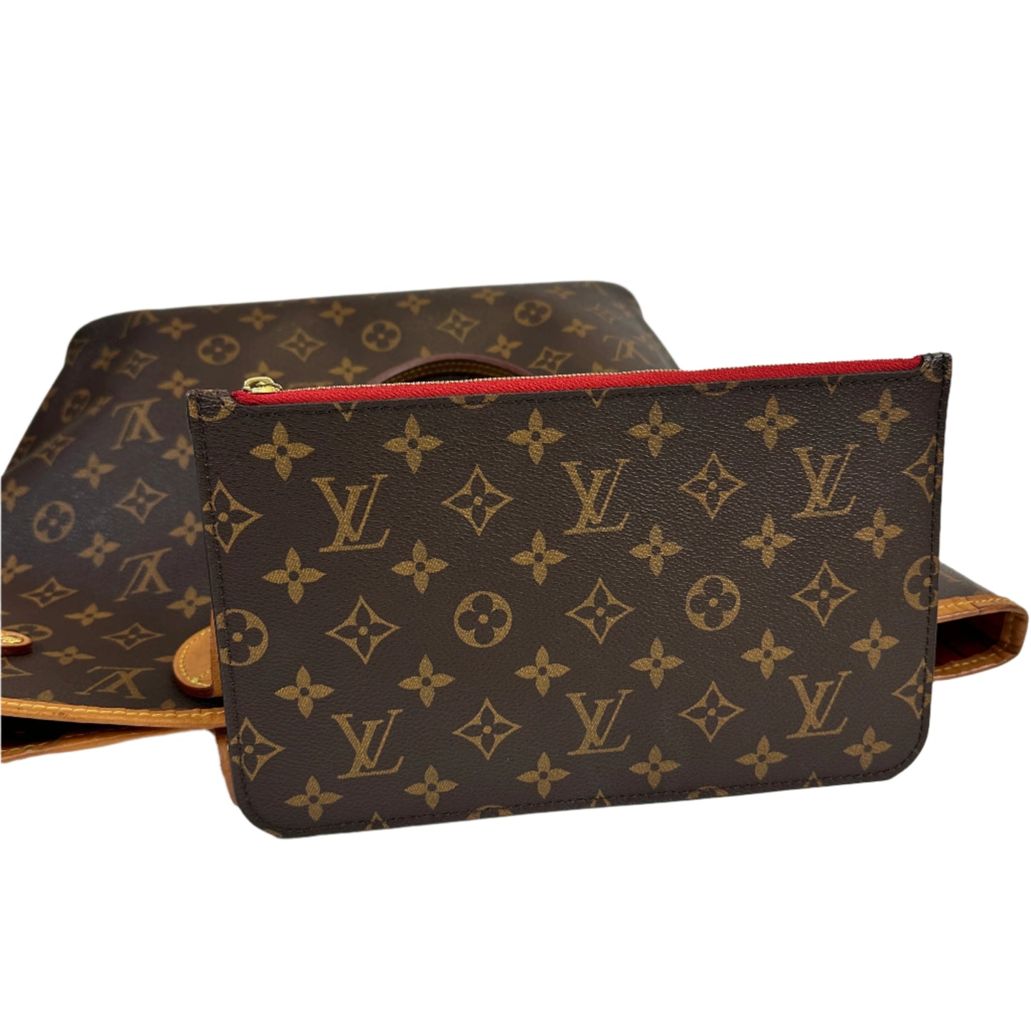MM Neverfull Monogram Canvas red interior