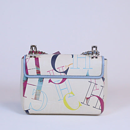 Baret clutch beige multicolor