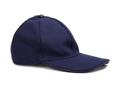 Gucci Canvas Interlocking GG Baseball Cap 387554 4H010 Navy blue Cloth 59cm
