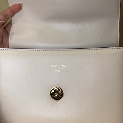 Pont 9 MM crossbody bag white leather