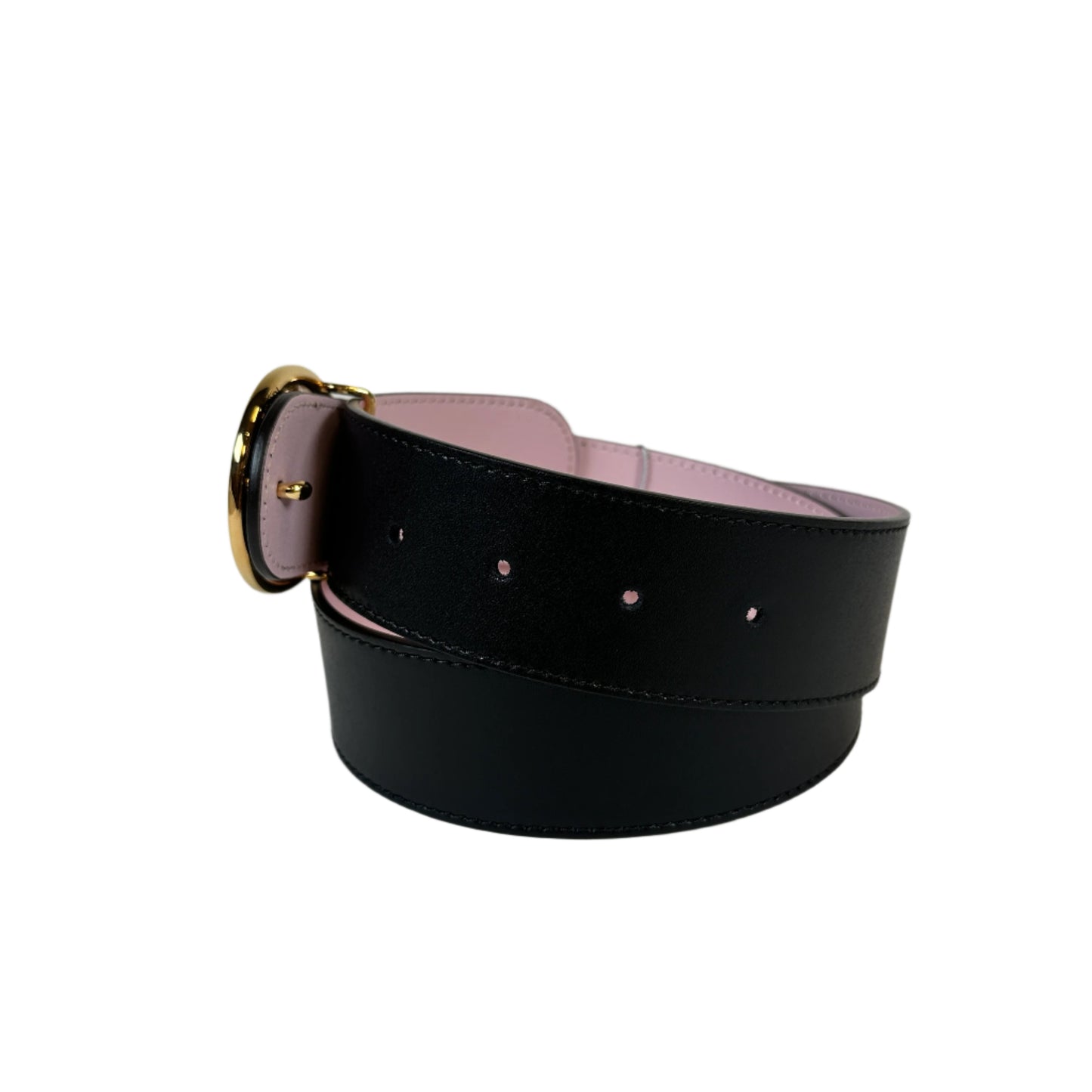 Cinturón reversible negro y rosado Talla 75