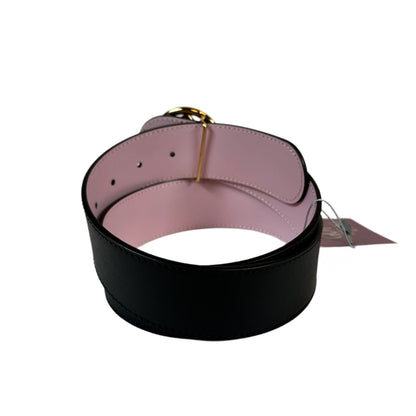 Cinturón reversible negro y rosado Talla 75