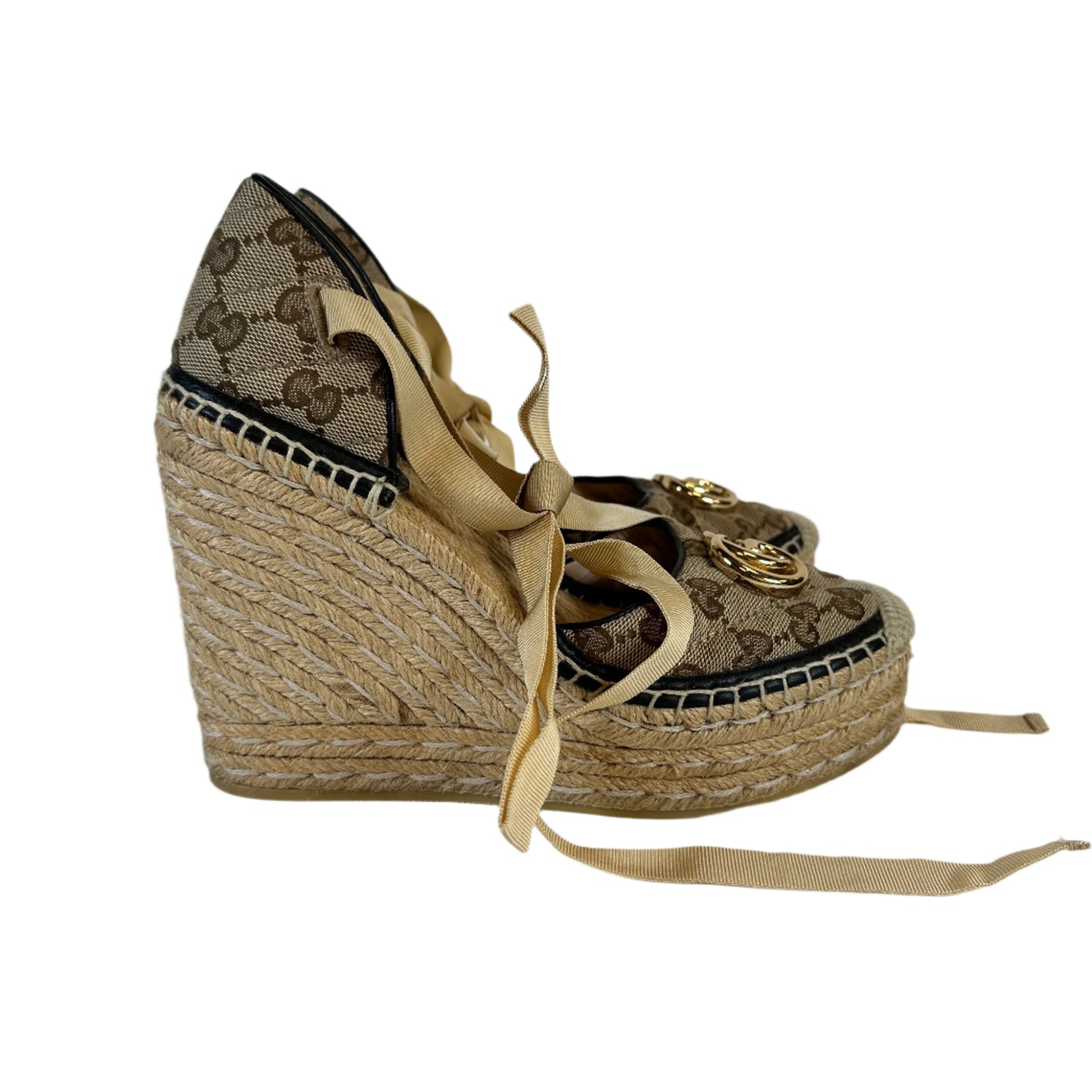 GG marmont wedge espadrilles Talla 37