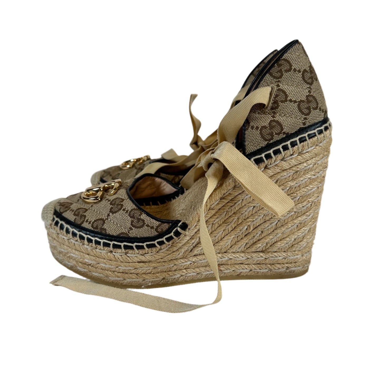 GG marmont wedge espadrilles Talla 37
