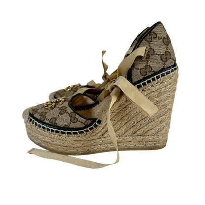 GG marmont wedge espadrilles Talla 37