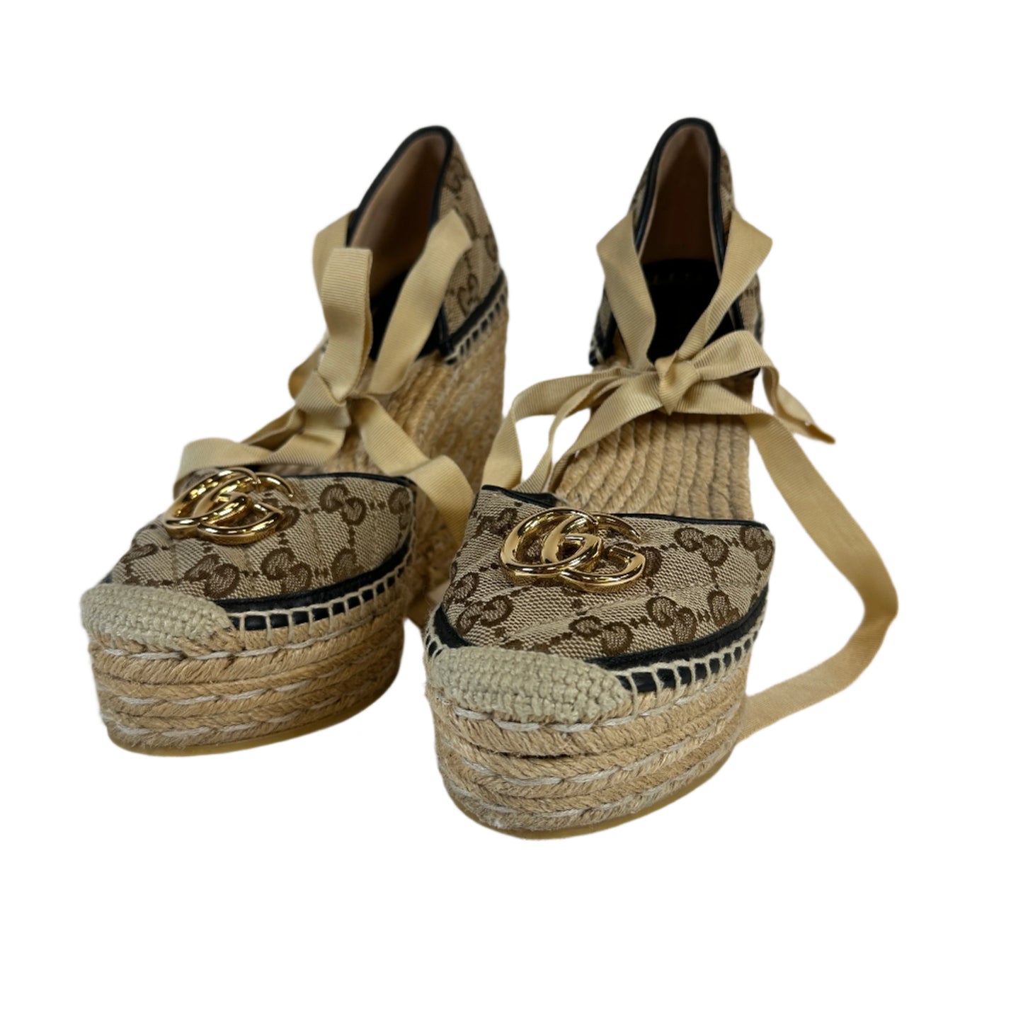 GG marmont wedge espadrilles Talla 37